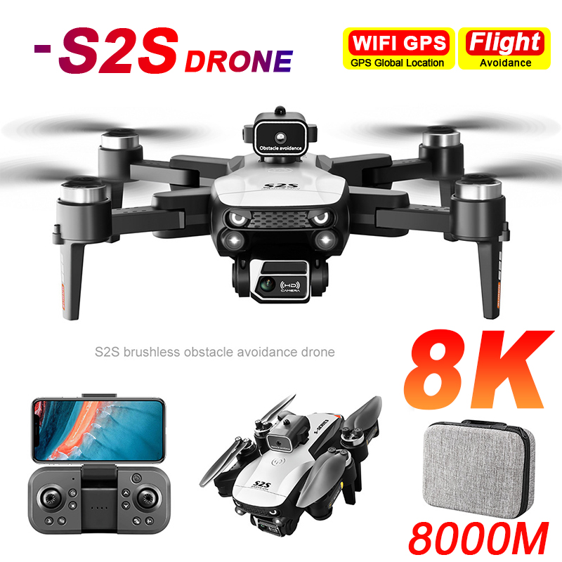 Drone Multispectral - Nouveau Drone S2S 8K professionnel HD