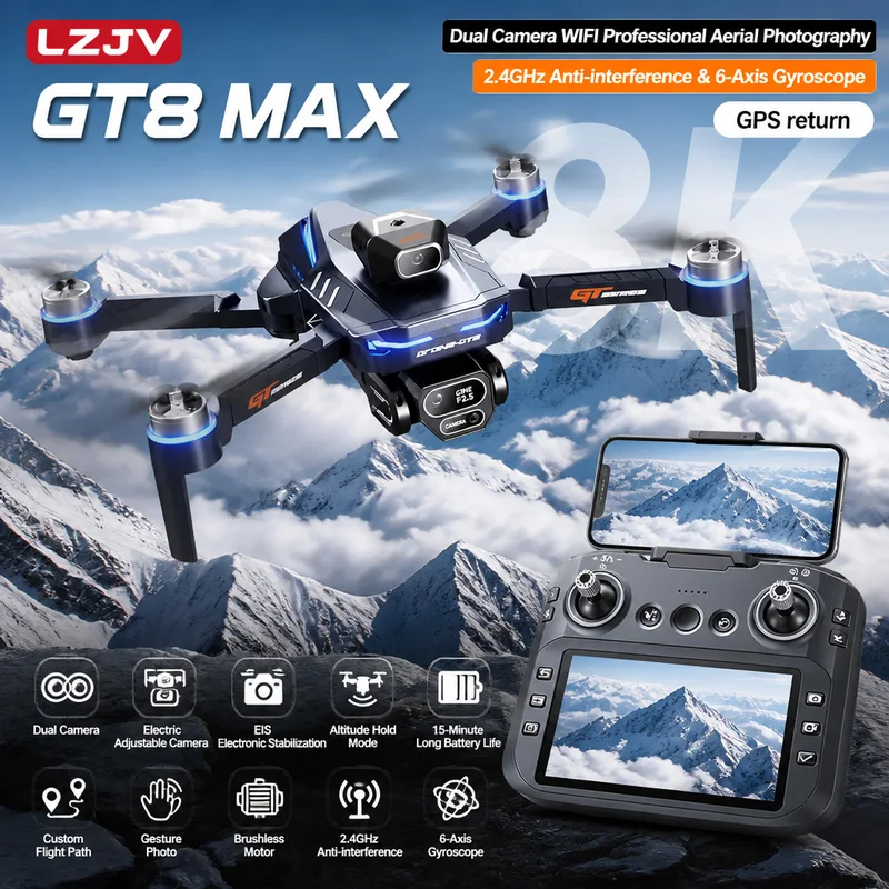 Drone Photogrammetry - Drone pliable GT8 Max 8K HD
