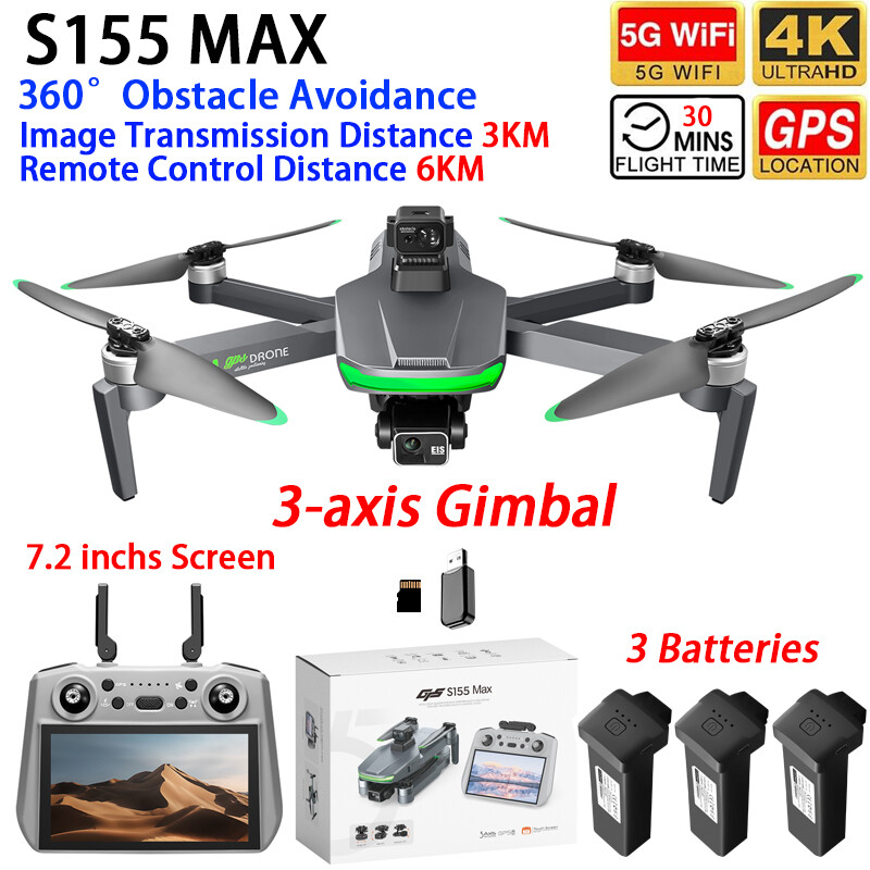 Drone S155 MAX GPS WIFI 3KM FP - Drone Photogrammetry avis et prix
