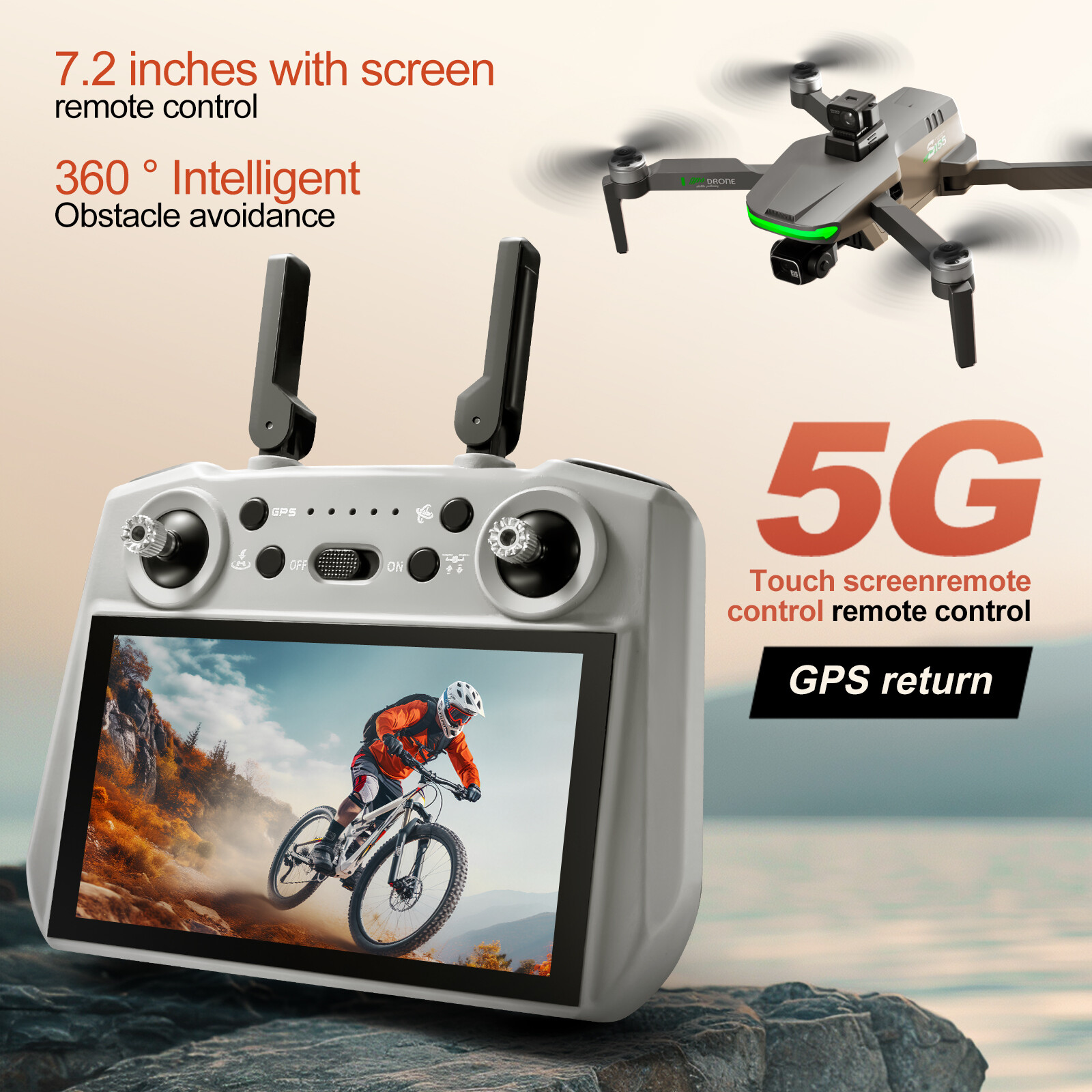 Drone S155 MAX GPS WIFI 3KM FP - Drone Photogrammetry avis et prix
